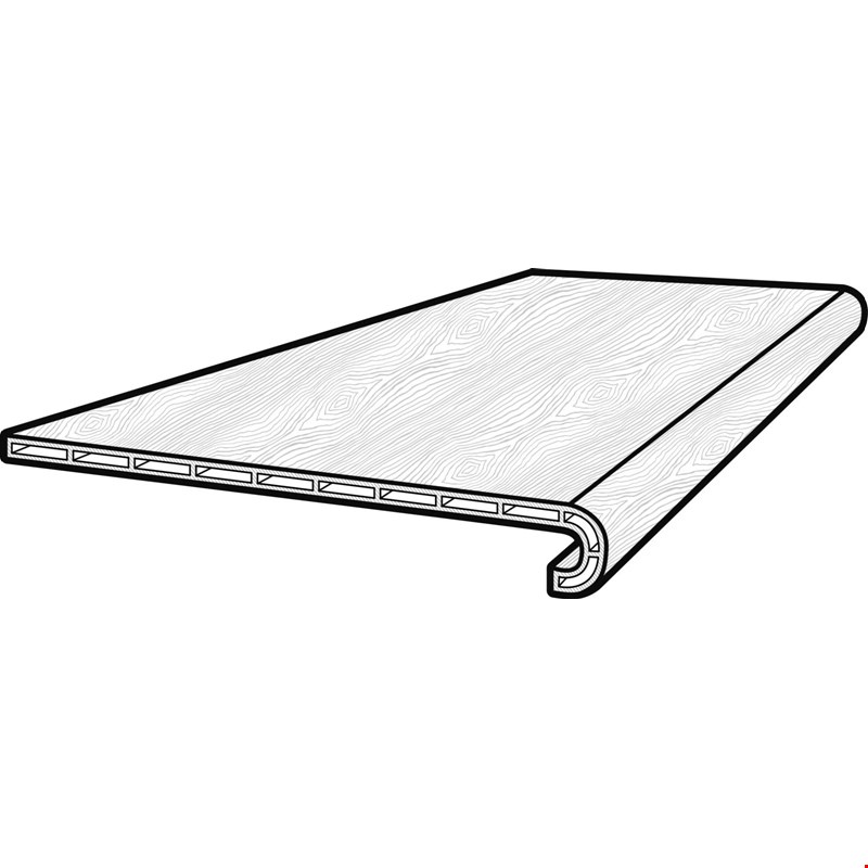 USFloors Coretec Soft Step Premium: Stair Tread Sea Salt Oak Engineered Luxury Vinyl Plank with Soft Step Underlayment VV - 48" Long