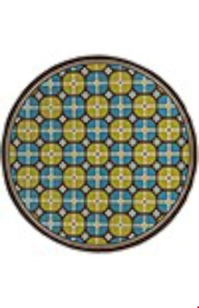 Oriental Weavers Caspian Brown (C1447X240RDST) Round 7'10" x 7'10" Area Rug