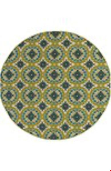 Oriental Weavers Caspian Green (C8328W240RDST) Round 7'10" x 7'10" Area Rug