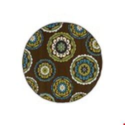 Oriental Weavers Caspian Brown (C859D6240RDST) Round 7'10