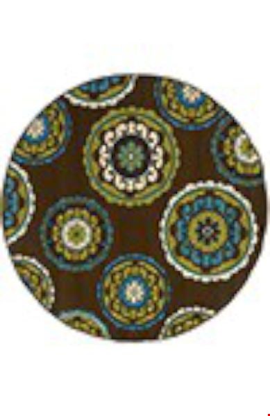 Oriental Weavers Caspian Brown (C859D6240RDST) Round 7'10" x 7'10" Area Rug