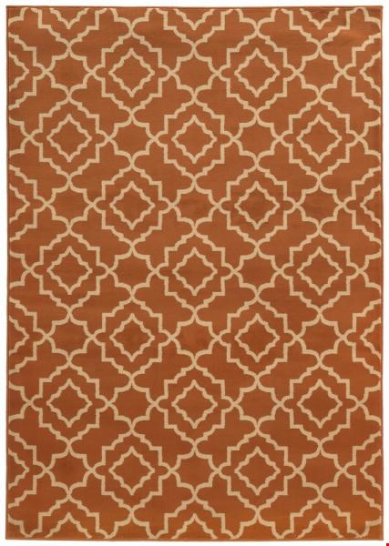 Oriental Weavers Ella Orange (E5185F100165ST) Rectangle 3'3" x 5'5" Area Rug