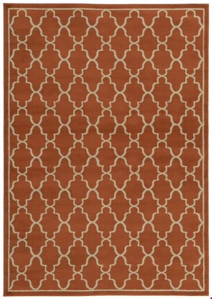 Oriental Weavers Ella Rust (E5186R100165ST) Rectangle 3'3" x 5'5" Area Rug