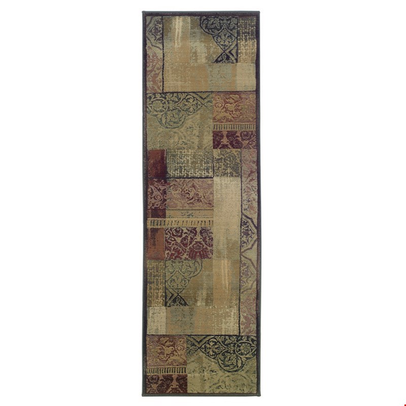 Oriental Weavers Generations Green (G1527X080285ST) Runner 2'7" x 9'1" Area Rug