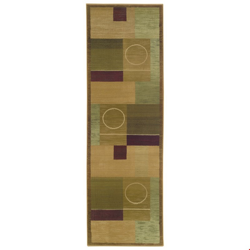 Oriental Weavers Generations Green (G1987G068235ST) Runner 2'3" x 7'6" Area Rug