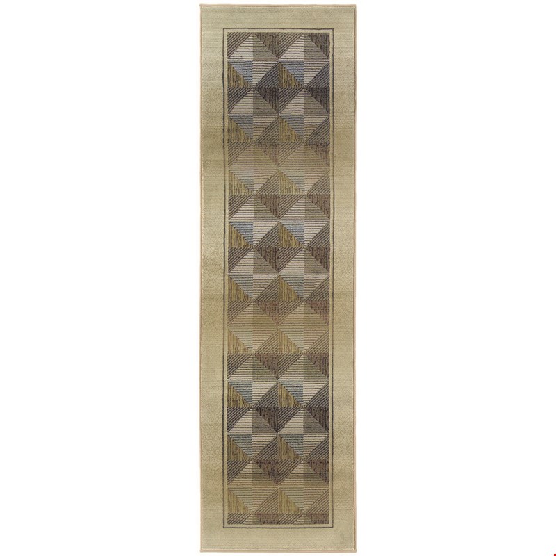 Oriental Weavers Generations Beige (G252J1080285ST) Runner 2'7" x 9'1" Area Rug