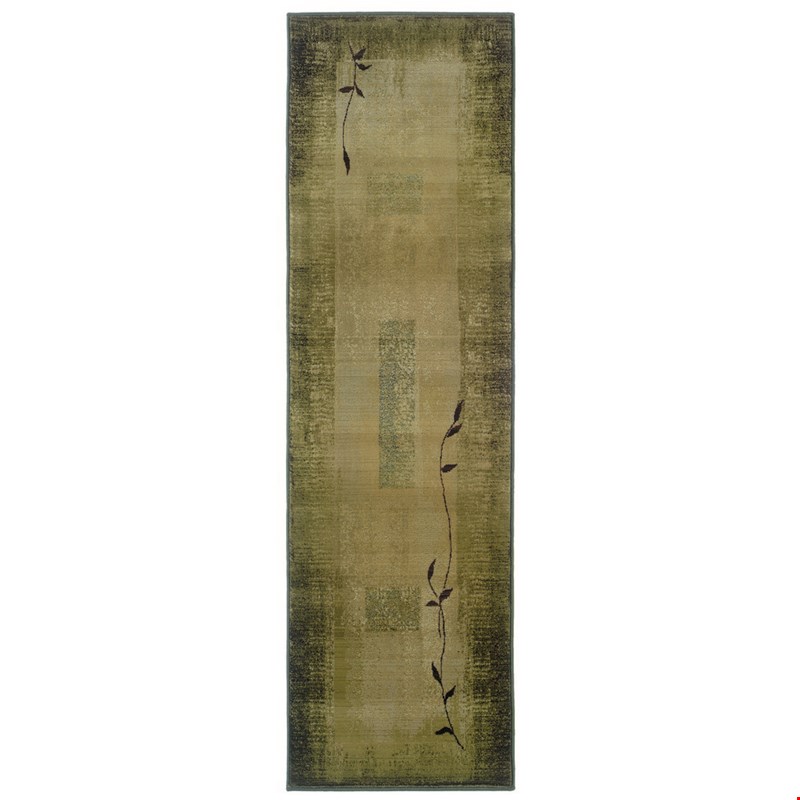 Oriental Weavers Generations Green (G544G1080285ST) Runner 2'7" x 9'1" Area Rug