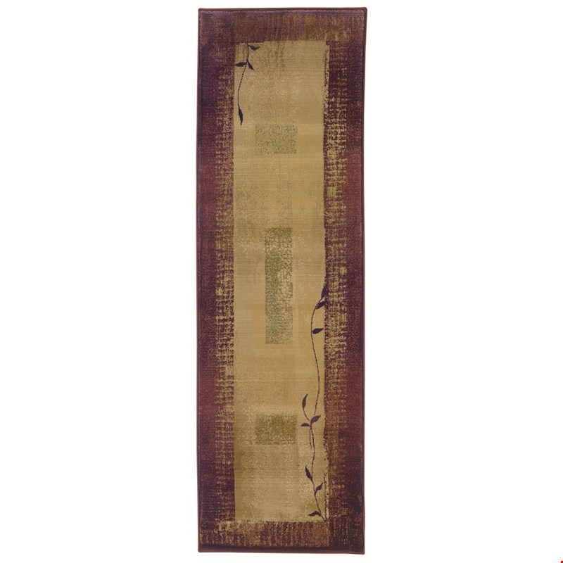 Oriental Weavers Generations Red (G544X1080285ST) Runner 2'7" x 9'1" Area Rug