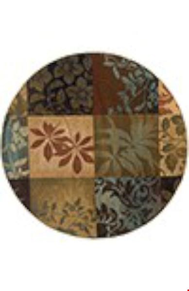 Oriental Weavers Hudson Green (H058B1235RDST) Round 7'8" x 7'8" Area Rug