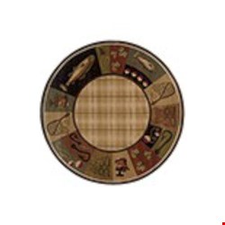 Oriental Weavers Hudson Beige (H1065B235RDST) Round 7'8