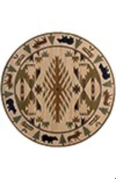 Oriental Weavers Hudson Ivory (H1072A235RDST) Round 7'8" x 7'8" Area Rug