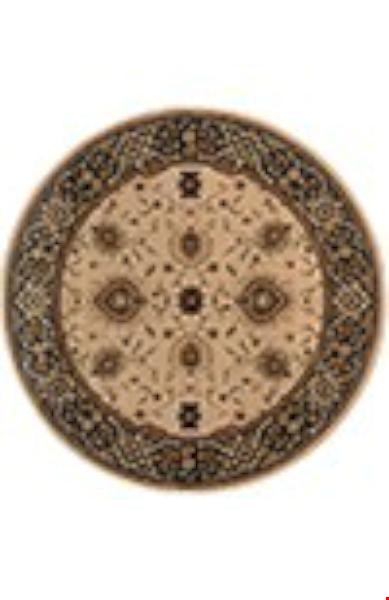 Oriental Weavers Hudson Beige (H1338C235RDST) Round 7'8" x 7'8" Area Rug