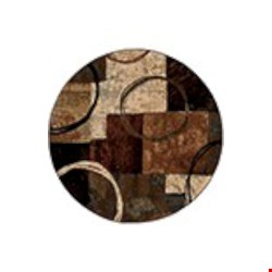 Oriental Weavers Hudson Brown (H2544B235RDST) Round 7'8