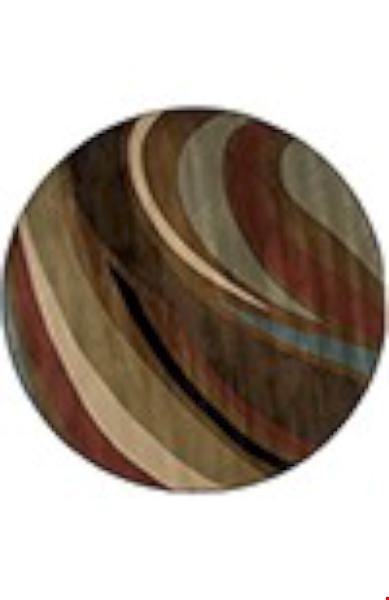 Oriental Weavers Hudson Brown (H2666F235RDST) Round 7'8" x 7'8" Area Rug