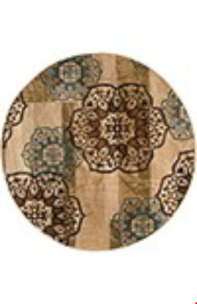Oriental Weavers Hudson Beige (H2797C235RDST) Round 7'8" x 7'8" Area Rug