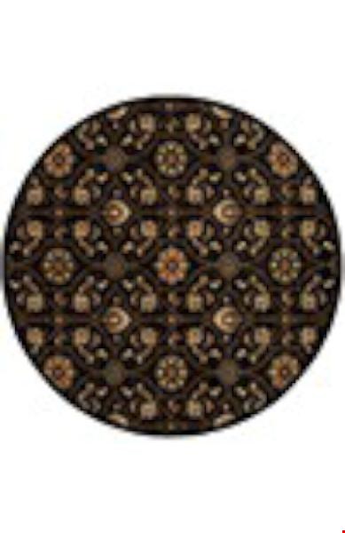 Oriental Weavers Hudson Black (H3299B235RDST) Round 7'8" x 7'8" Area Rug
