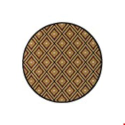 Oriental Weavers Hudson Gold (H3302B235RDST) Round 7'8
