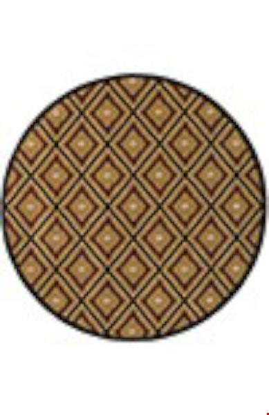 Oriental Weavers Hudson Gold (H3302B235RDST) Round 7'8" x 7'8" Area Rug