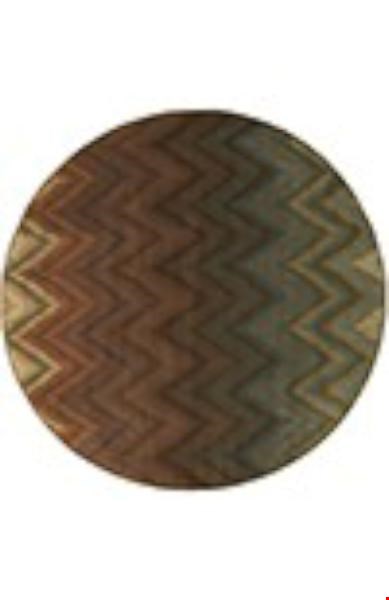 Oriental Weavers Hudson Brown (H3458A235RDST) Round 7'8" x 7'8" Area Rug