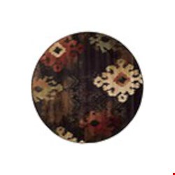 Oriental Weavers Hudson Black (H4874B235RDST) Round 7'8