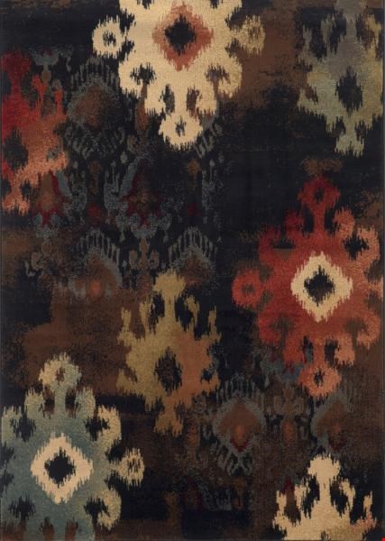 Oriental Weavers Hudson Black (H4874B305396ST) Rectangle 10'0" x 13'0" Area Rug