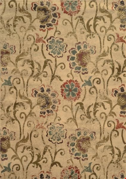 Oriental Weavers Hudson Ivory (H4877B160230ST) Rectangle 5'3" x 7'6" Area Rug