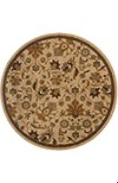 Oriental Weavers Infinity Beige (I1115B235RDST) Round 7'8" x 7'8" Area Rug
