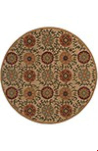 Oriental Weavers Infinity Beige (I2175E235RDST) Round 7'8" x 7'8" Area Rug