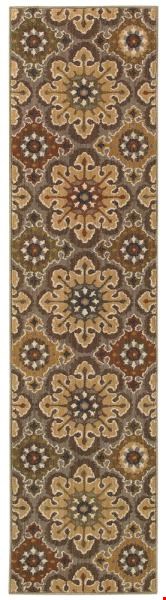 Oriental Weavers Kasbah Grey (K3808C058230ST) Runner 1'10" x 7'6" Area Rug