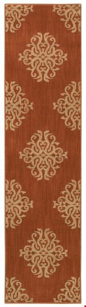 Oriental Weavers Kasbah Orange (K3835B058230ST) Runner 1'10" x 7'6" Area Rug