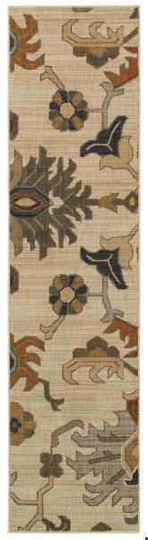 Oriental Weavers Kasbah Ivory (K3936F058230ST) Runner 1'10" x 7'6" Area Rug