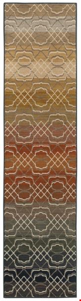 Oriental Weavers Kasbah Brown (K3945B058230ST) Runner 1'10" x 7'6" Area Rug