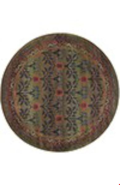 Oriental Weavers Kharma Green (K450G4180180ST) Round 6'0" x 6'0" Area Rug