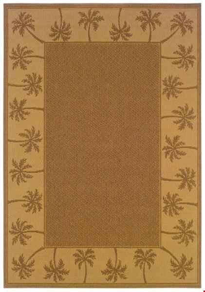 Oriental Weavers Lanai Tan (L606M7110170ST) Rectangle 3'7" x 5'6" Area Rug