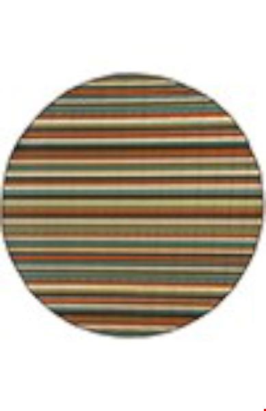 Oriental Weavers Montego Green (M6996C240RDST) Round 7'10" x 7'10" Area Rug