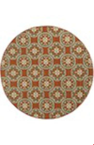 Oriental Weavers Montego Rust (M8323D240RDST) Round 7'10" x 7'10" Area Rug