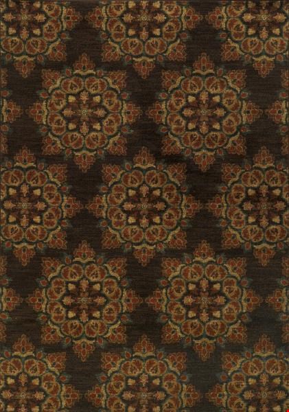 Oriental Weavers Parker Brown (P5495C117165ST) Rectangle 3'10" x 5'5" Area Rug