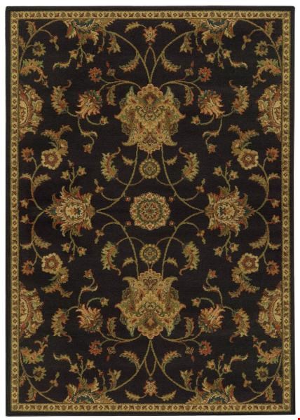 Oriental Weavers Parker Black (P5835B160230ST) Rectangle 5'3" x 7'6" Area Rug