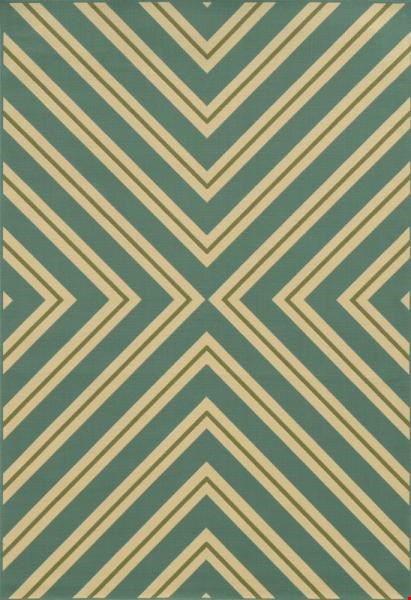 Oriental Weavers Riviera Blue (R4589A160230ST) Rectangle 5'3" x 7'6" Area Rug