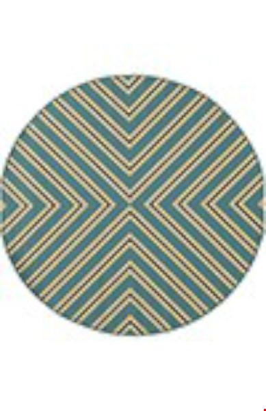 Oriental Weavers Riviera Blue (R4589J240RDST) Round 7'10" x 7'10" Area Rug