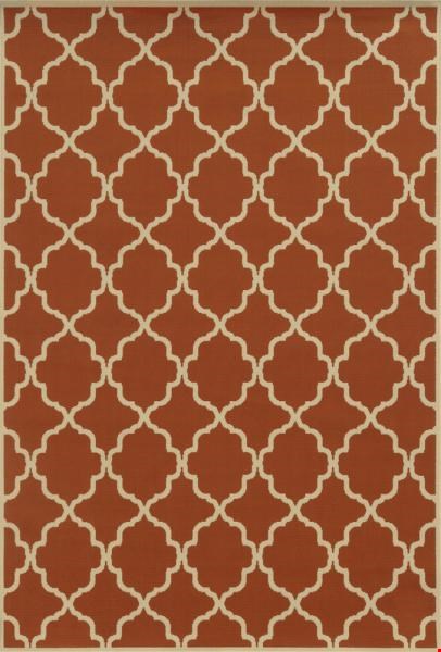 Oriental Weavers Riviera Orange (R4770D200290ST) Rectangle 6'7" x 9'6" Area Rug