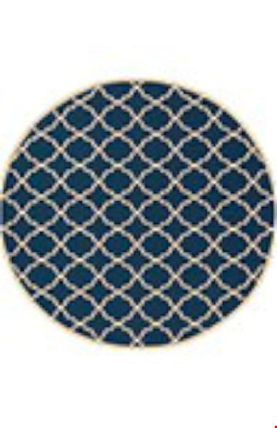 Oriental Weavers Riviera Navy (R4770L240RDST) Round 7'10" x 7'10" Area Rug