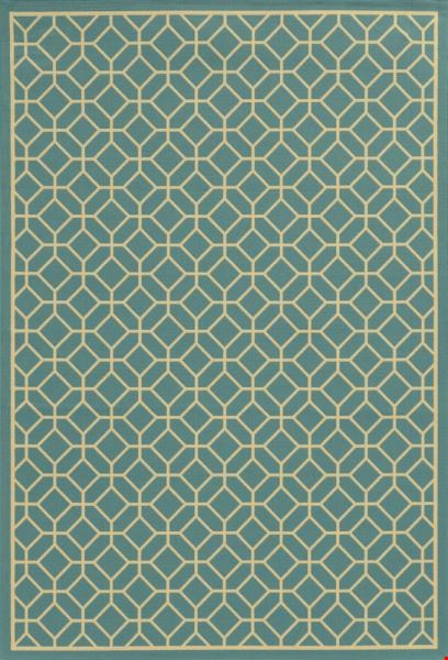 Oriental Weavers Riviera Blue (R4771E110170ST) Rectangle 3'7" x 5'6" Area Rug