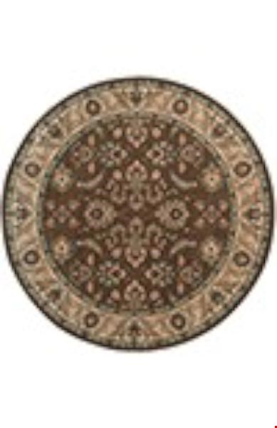 Oriental Weavers Salerno Brown (S2859D235RDST) Round 7'8" x 7'8" Area Rug