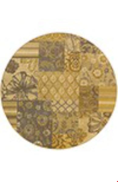 Oriental Weavers Stella Gold (S3281B235RDST) Round 7'8" x 7'8" Area Rug