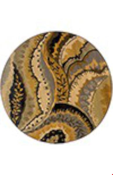 Oriental Weavers Stella Gold (S3283A235RDST) Round 7'8" x 7'8" Area Rug