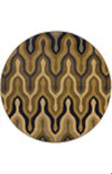 Oriental Weavers Stella Gold (S3320D235RDST) Round 7'8" x 7'8" Area Rug