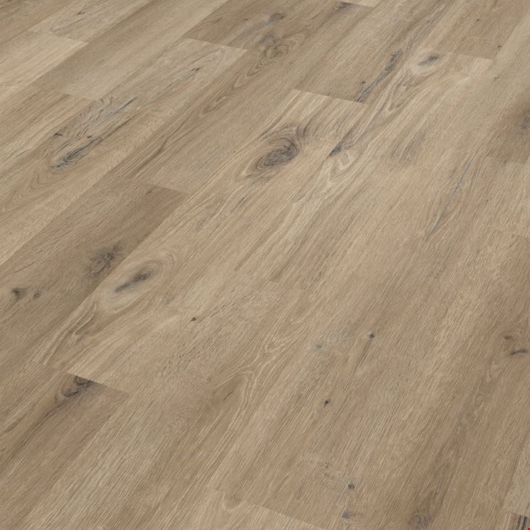 Karndean Knight Tile Glue Down: Washed Character Oak Luxury Vinyl Plank KP144