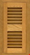 White Oak Honey 4x10 Flush Mount Vent (with damper)