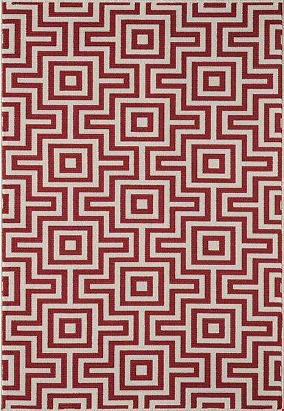 Momeni Baja (BAJA0BAJ10RED1837) Rectangle 0'4" x 1'8" Area Rug